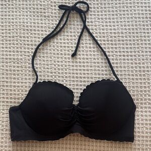 Victoria's Secret Black Halter Bikini Top